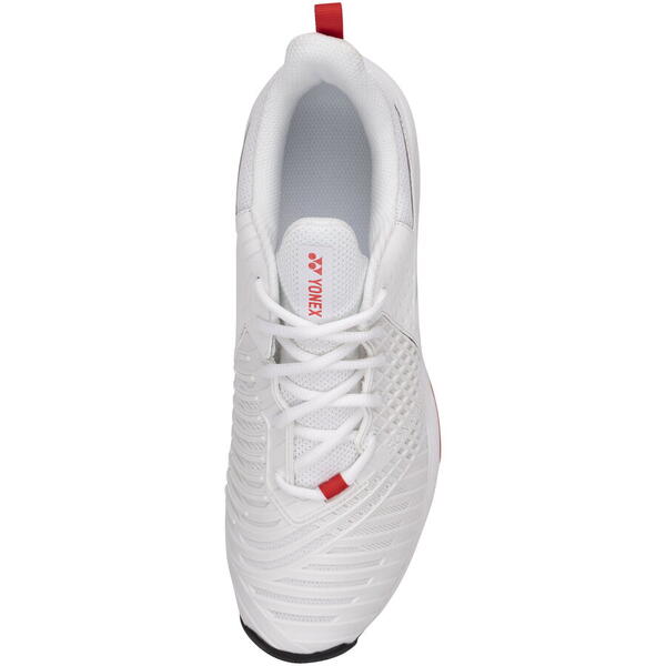 Pantofi tenis Yonex SONICAGE 3 MEN, culoare alb/rosu (white/red)