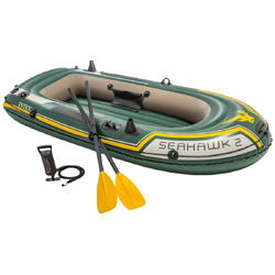 Barca gonflabila Intex Seahawk 2, pompa + vasle incluse, 2.36m x 114m