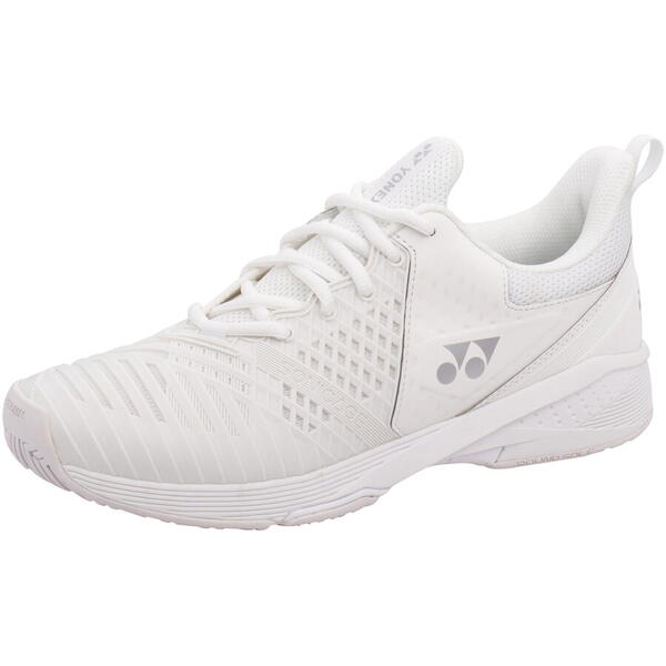 Pantofi tenis Yonex femei Sonicage 3 Zgura, culoare Alb