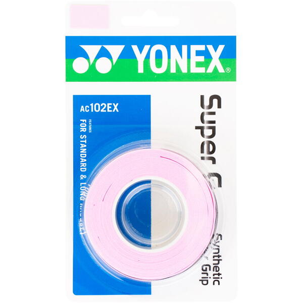 Overgrip Yonex X SUPER GRAP, culoare Roz Deschis, set 3